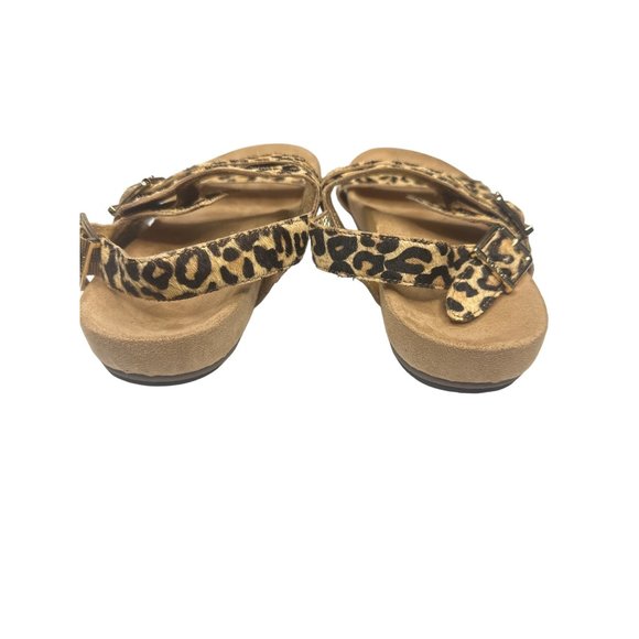 NWOT Vionic Grace Samar Leopard Print Strappy Adjustable Sandals Size 5 - Picture 3 of 5